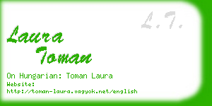 laura toman business card